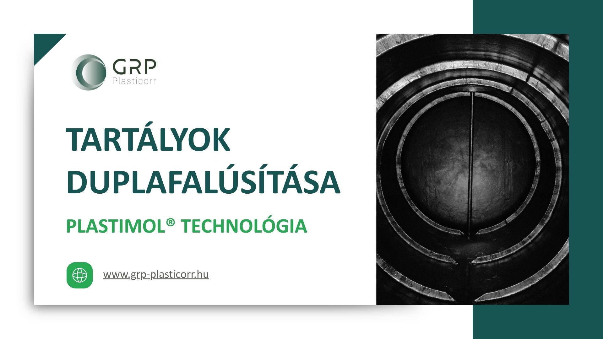 Tartályok duplafalúsítása - PLASTIMOL® technológia szakmai anyag borító
